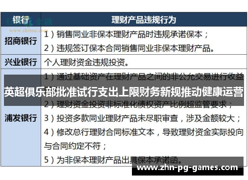 英超俱乐部批准试行支出上限财务新规推动健康运营 英超俱乐部批准试行支出上限财务新规推动健康运营